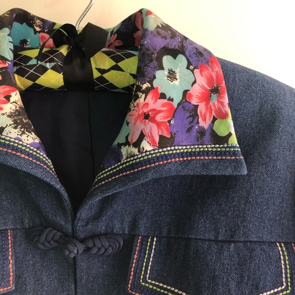 Blue Jean Denim Blazer sz S - Picture 2 of 7